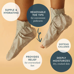 Chaussettes Voesh en collagène à la menthe et aux extraits botaniques