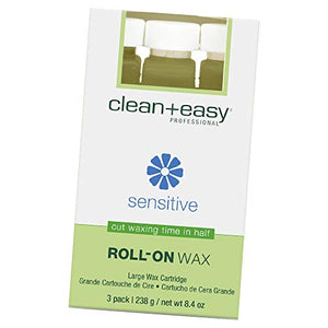 Recharges de cire pour jambes C+E Sensitive Large, 8,4 onces