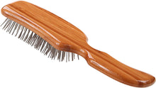 Load image into Gallery viewer, Bass Brushes Wire Pet Groomer Medium &quot;S&quot; Shaped Bamboo Handle
