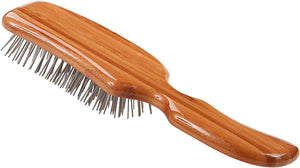 Bass Brushes Wire Pet Groomer Medium "S" Shaped Bamboo Handle
