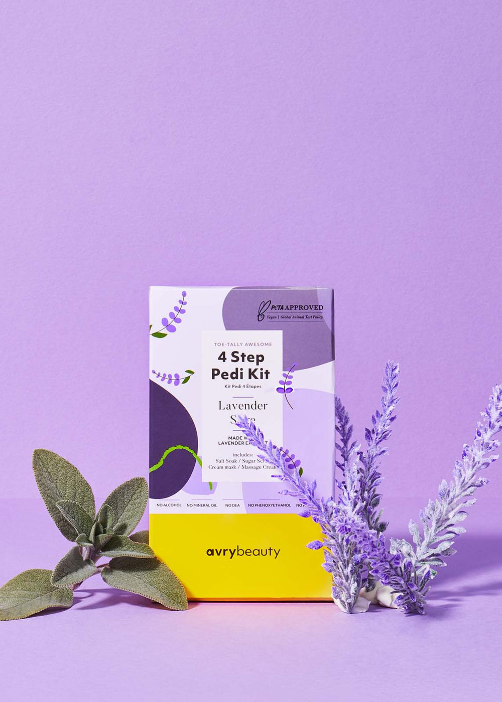 AvryBeauty 4 Step Spa Kit - Lavender & Sage, 1 ct.
