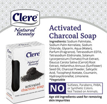 Charger l&#39;image dans la galerie, Savon au charbon actif CLERE Natural Beauty - 150 g
