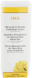 Bandes dépilatoires en mousseline blanchie GiGi, petit paquet de 100