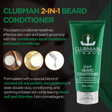 Charger l&#39;image dans la galerie, Après-shampoing 2 en 1 Clubman Beard, tube de 88 ml (3 onces) (paquet de 3)
