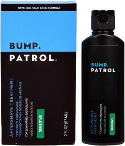 Formule après-rasage Bump Patrol Sensitive Strength - Solution après-rasage douce qui élimine les bosses du rasoir et les poils incarnés - 2 oz