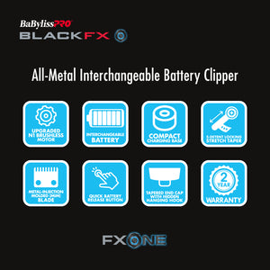 BABYLISS BLACK FX ONE CLIPPER FX899MB