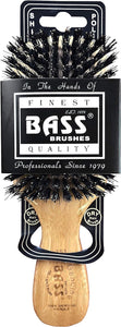 Brosse à cheveux Bass Brushes 100 % poils de sanglier, style club classique pour homme, avec manche 100 % bambou pur. Elle fait briller, revitalise et polit. Modèle n° 153