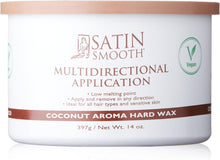 Load image into Gallery viewer, Satin Smooth Coconut Crème Hard Wax with Coconut Aroma 14oz

