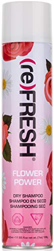 (re) FRESH - DRY Shampoo for Absorbing Hair Oil, Sweat, and Odor (Flower Power, 11.55 fl. oz.)