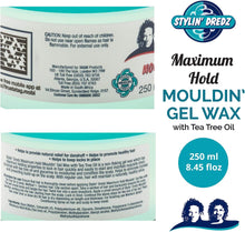 Load image into Gallery viewer, Stylin&#39; Dredz Mouldin&#39; Gel Wax - Dreadlock Gel Wax with Tea Tree Oil - 250 ml
