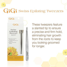 Load image into Gallery viewer, Gigi Slanted Tweezer for Ingrown Hair and Stubble Removal, 1 Count
