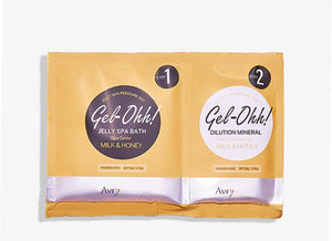 Smoothie boucles à la grenade et au miel Mielle et gel-Ohh Foot Spa Milk &amp; Honey en bonus