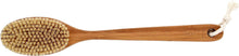 Load image into Gallery viewer, Brush - Deluxe Long Handle 100% Wild Boar Firm Body Brush Wet / Dry One Piece Ba by Bass Brushes
