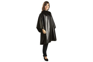 LE PRO ALL-PURPOSE POLY CAPE SNAP NECK BLACK - 358C