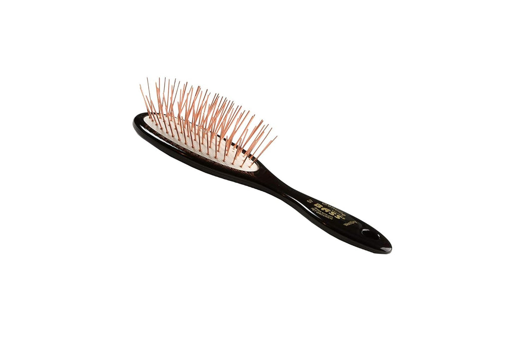 Brosses à basse extra longues en alliage pour toilettage d'animaux, petit manche en acrylique