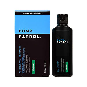 Formule après-rasage Bump Patrol Sensitive Strength - Solution après-rasage douce qui élimine les bosses du rasoir et les poils incarnés - 2 oz